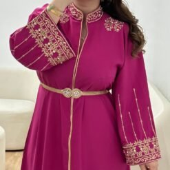 Caftan mouna rose