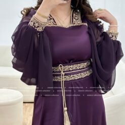 Robe hasna aubergine