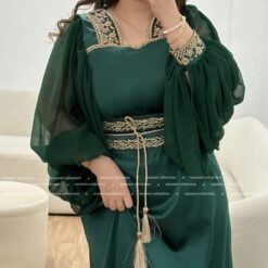 Robe hasna vert bouteille