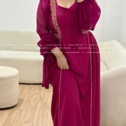 Robe wissem rose fushia
