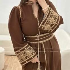 Caftan fairouz marron