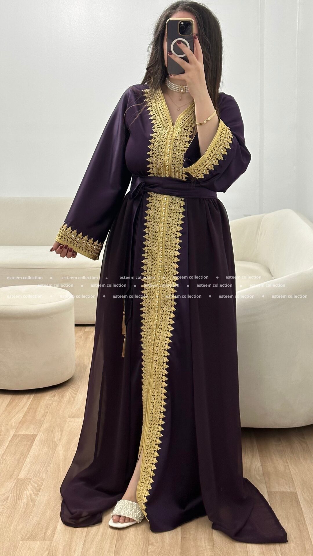Caftan lilya mauve – Image 3