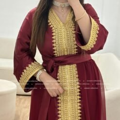 Caftan lilya bordeaux<span> - </span>2 ( 42-44-46 )