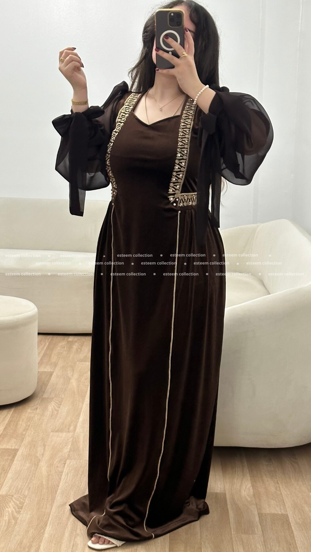 Robe wissem marron – Image 2