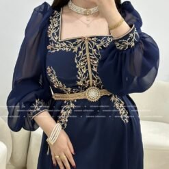 Robe narin bleu nuit