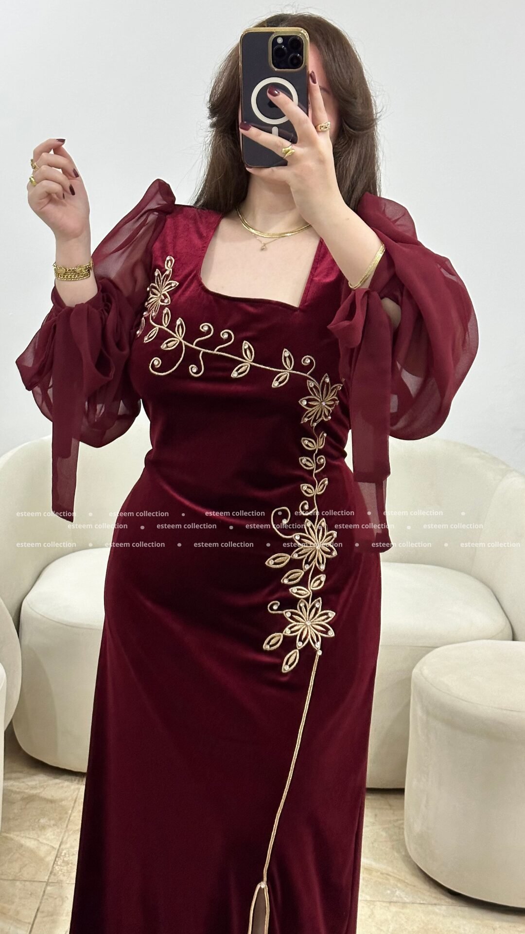 Robe souha bordeaux
