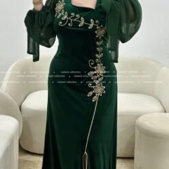 Alternative view of Robe souha vert bouteille