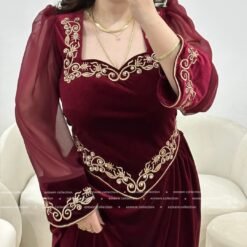 Robe theressa bordeaux