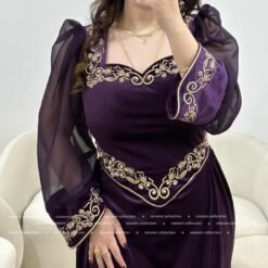 Robe theressa mauve