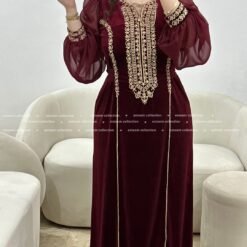 Alternative view of Robe houda bordeaux