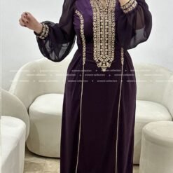 Alternative view of Robe houda mauve