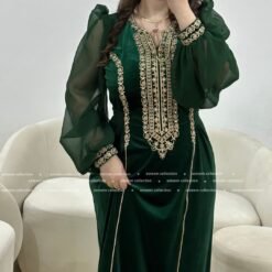 Robe houda vert bouteille