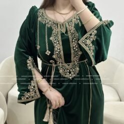 Robe naghem vert bouteille