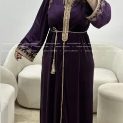 Alternative view of Caftan el assala mauve