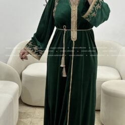 Alternative view of Caftan el assala vert bouteille