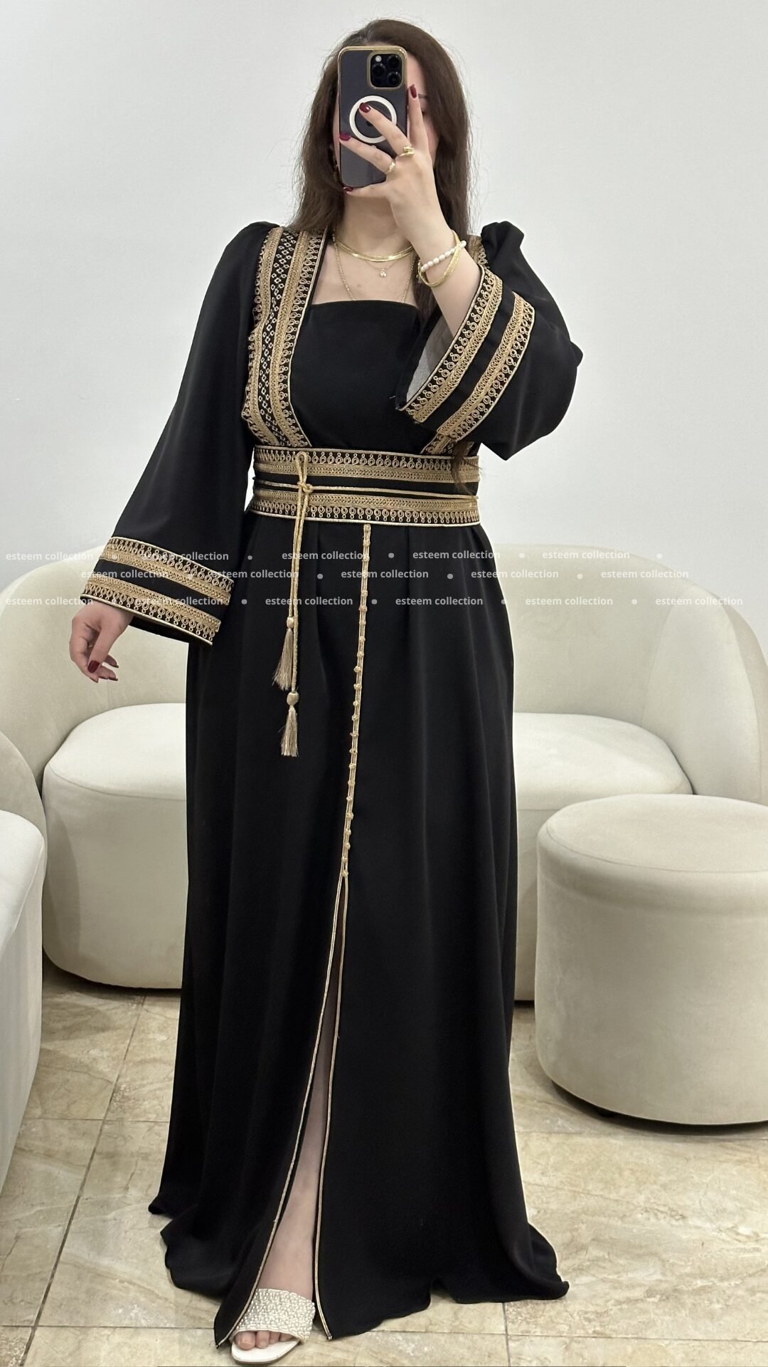 Caftan lamsa noir – Image 2